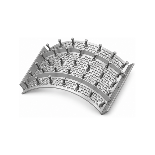 736×718×202×10 mm · Criba industrial compatible con STF