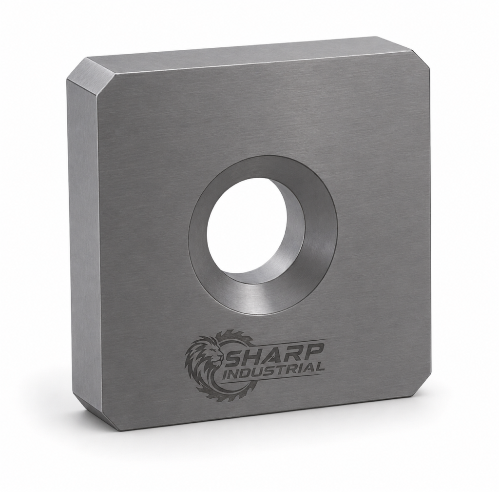 Cuchilla rotor Lindner Jupiter 145x145x47 mm con logotipo completo Sharp Industrial grabado a láser