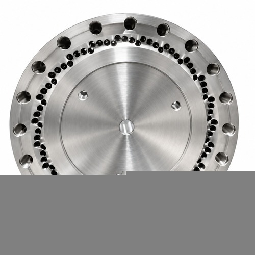 EREMA extruder die plate 2 — 3D acero satinado en acero satinado 3D, formato 500x500 px