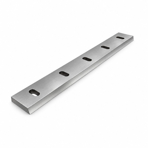 725×100×22 mm · Faca de estator compatível com Zerma GS — vista secundaria en acero satinado sobre fondo blanco
