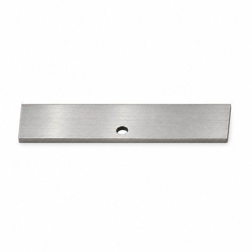 127×30×3 mm · Faca de compactador compatível com Starlinger — vista secundaria en acero satinado sobre fondo blanco