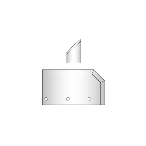 Vista técnica de cuchillas compatibles con Eurotecno — geometría original conservada