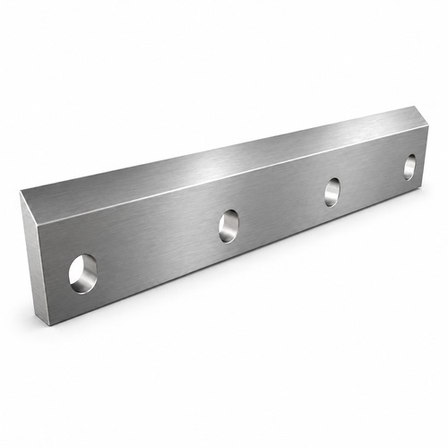 Barra perforada 1733 en 3D de acero satinado