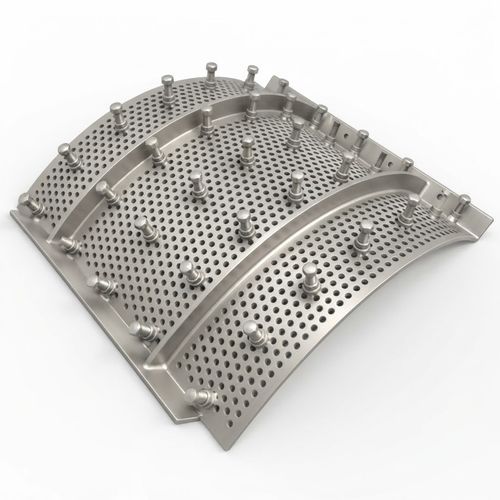 Producto 5609 en 3D de acero satinado