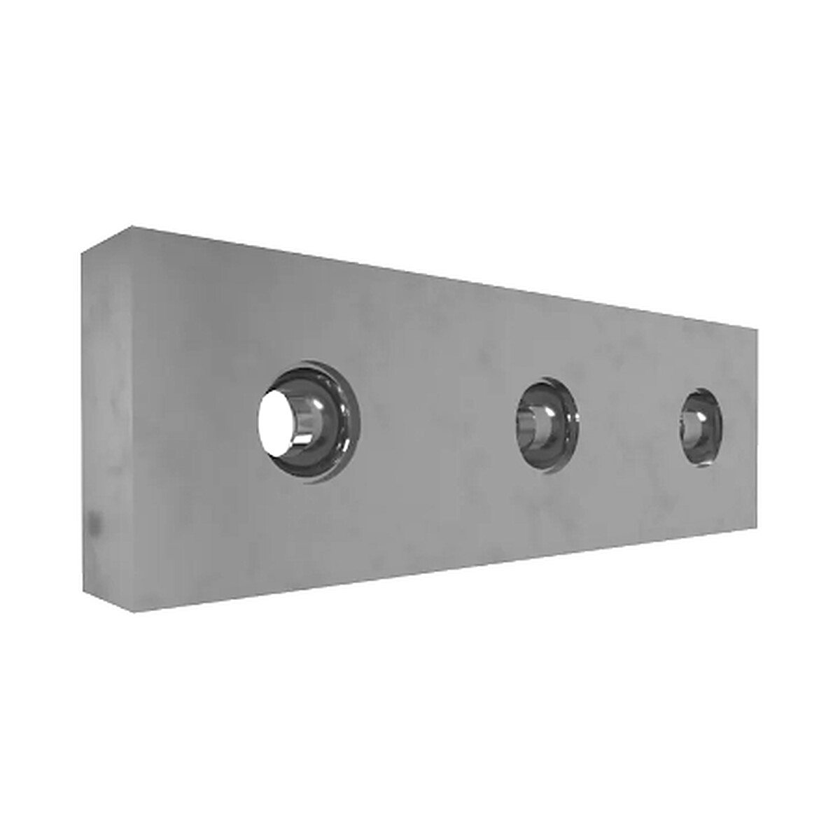 444×190×55 mm · Cuchilla de cizalla compatible con Lefort Koloss BL / Koloss TS – Sharp Industrial
