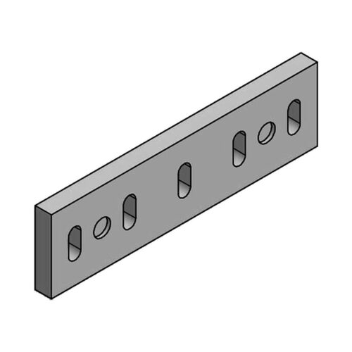 475×130×29 mm · Cuchilla para triturador compatible con Forrec FML / FMS – Sharp Industrial