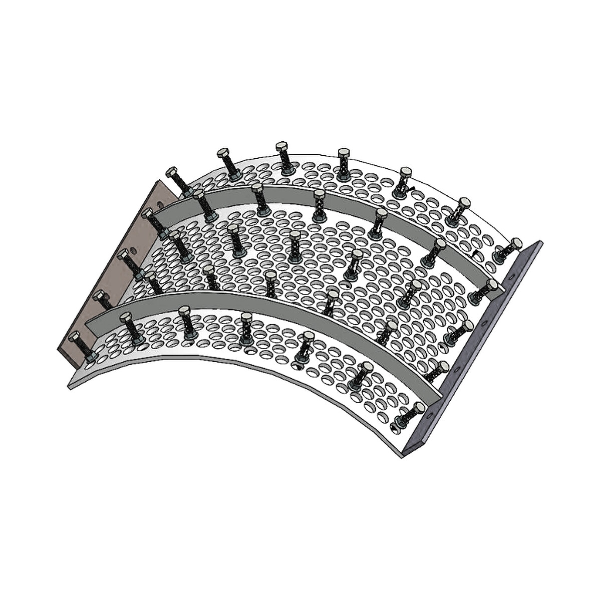 736×718×202×10 mm · Criba industrial compatible con STF – Sharp Industrial