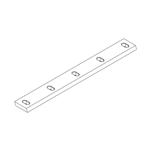 595×70×16 mm · Cuchilla para molino granulador compatible con Seltek Srl / Stokkermill – Sharp Industrial