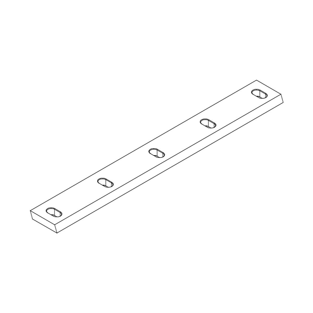 595×70×16 mm · Cuchilla para molino granulador compatible con Seltek Srl / Stokkermill – Sharp Industrial