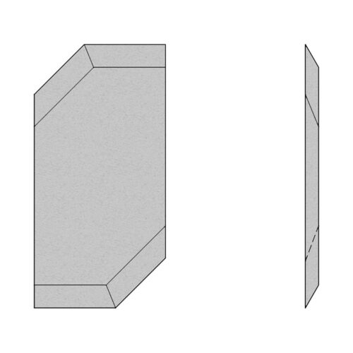 80×40×4 mm · Cuchilla de compactador compatible con Starlinger recoSTAR dynamic – Sharp Industrial